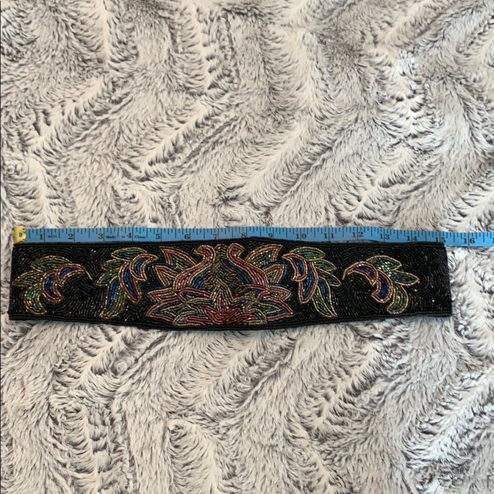 Vintage Gem! Beautiful beaded belt ! - Picture 2 of 3